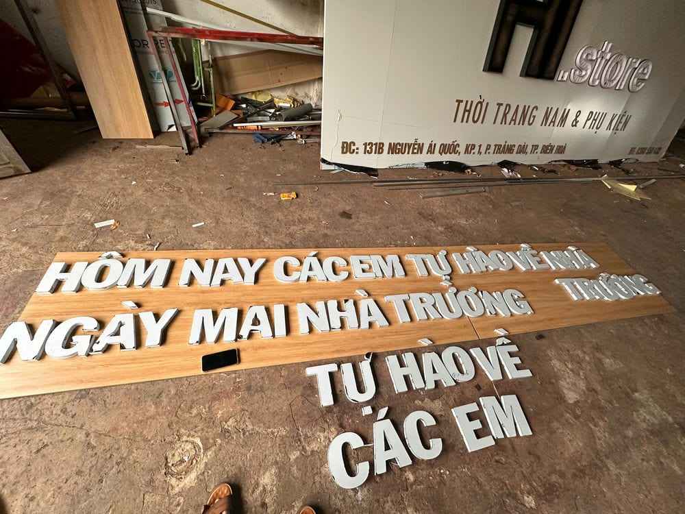 Gia công chữ inox Mỹ Tho Tiền Giang