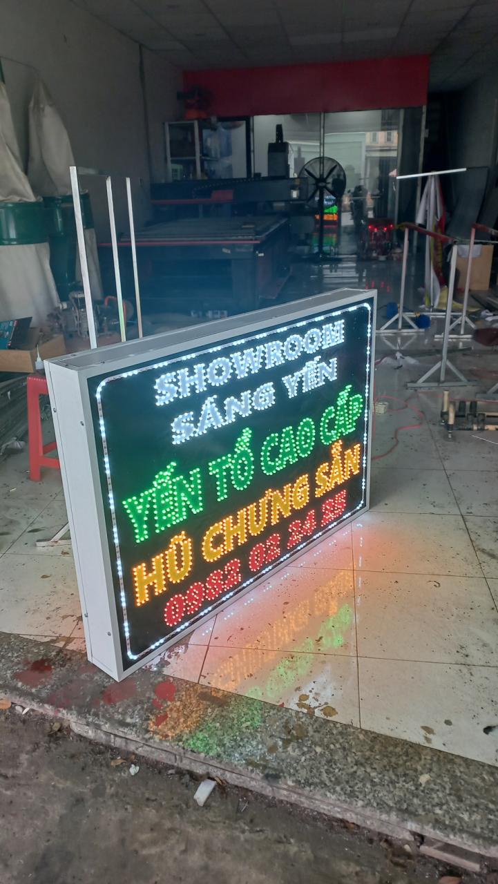 Báo giá làm bảng quảng cáo tại Biên Hòa, long thành, nhơn trạch, trảng bom, vĩnh cửu, long khánh 3 hộp đèn led vẫy