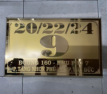 Làm Biển Số Nhà Ở Biên Hòa 8 làm biển số nhà vĩnh cửu